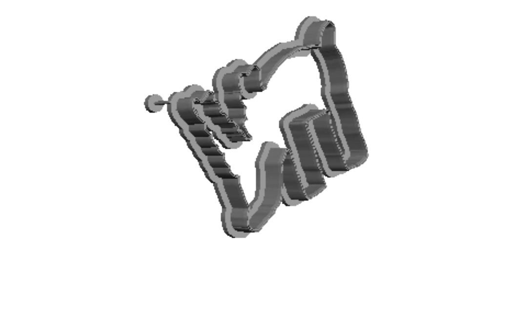 Reindeer  Kayla  2 outline Cookie Cutter_0