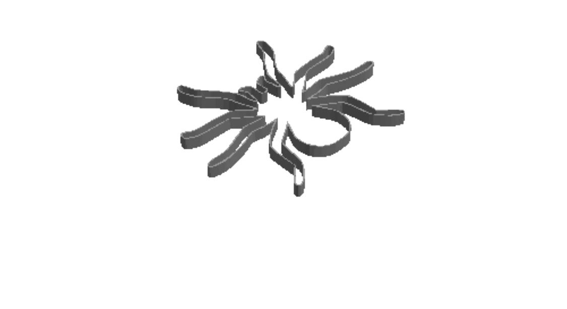 Spider 2 outline Cookie Cutter  _0