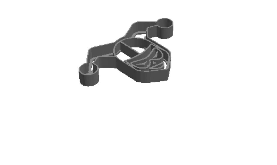 Harlequin outline Cookie Cutter          _0