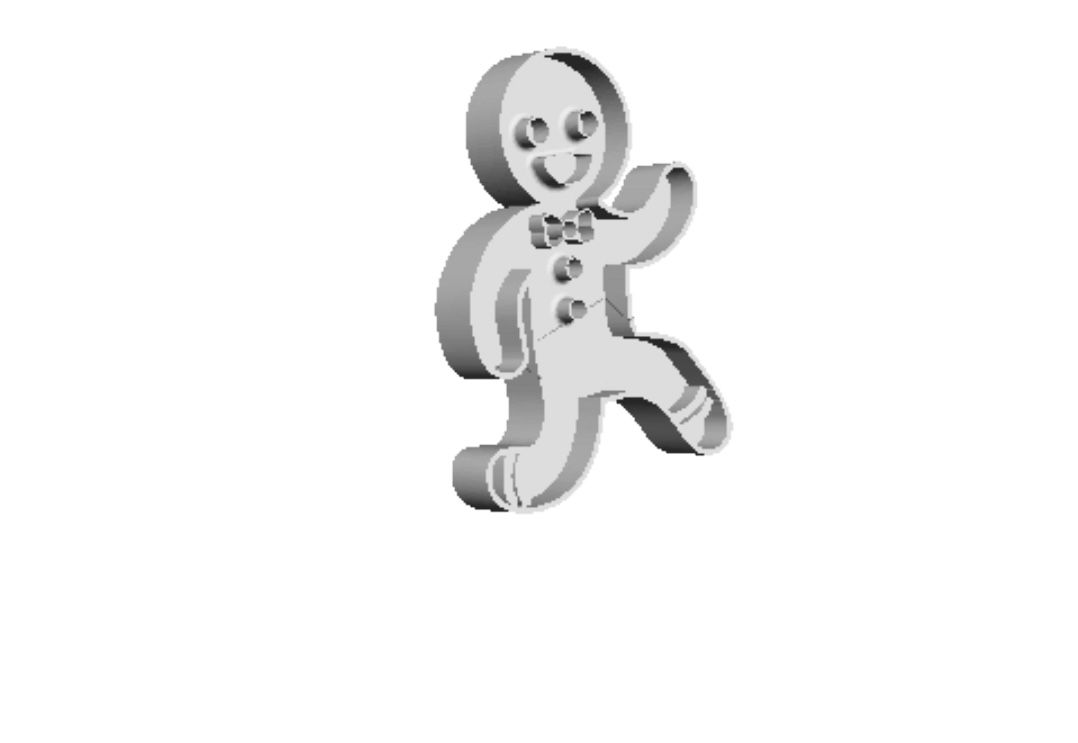 Runnig Ginger Bread Man Cookie Cutter          _0
