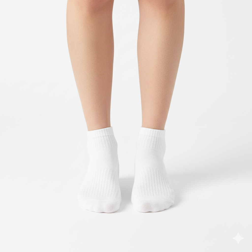 [10095] - 3 Pairs Men’s Cotton Blend High-Cut Crew Socks – Breathable & Everyday Comfort _0