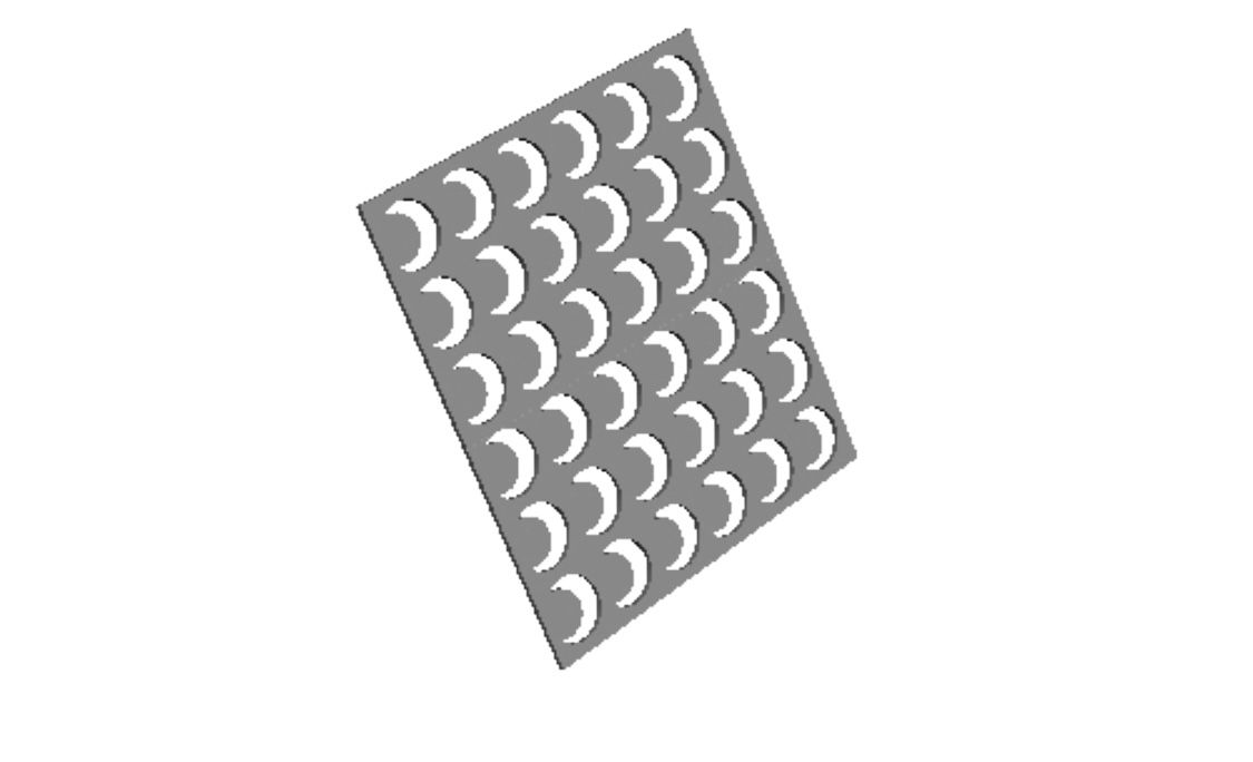 Crescent Moon Sprinkle Stencil Cookie Cutter   _0