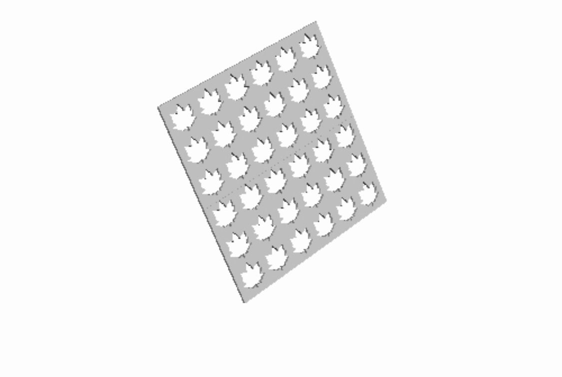 Maple Leaf Sprinkle Stencil Cookie Cutter_0