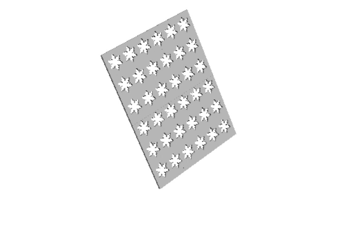 Snowflake Sprinkle Stencil Cookie Cutter _0