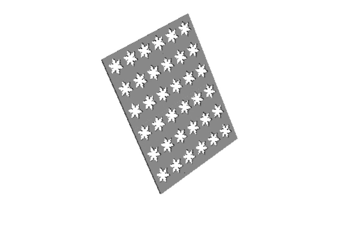 Snowflake Sprinkle Stencil Cookie Cutter_0