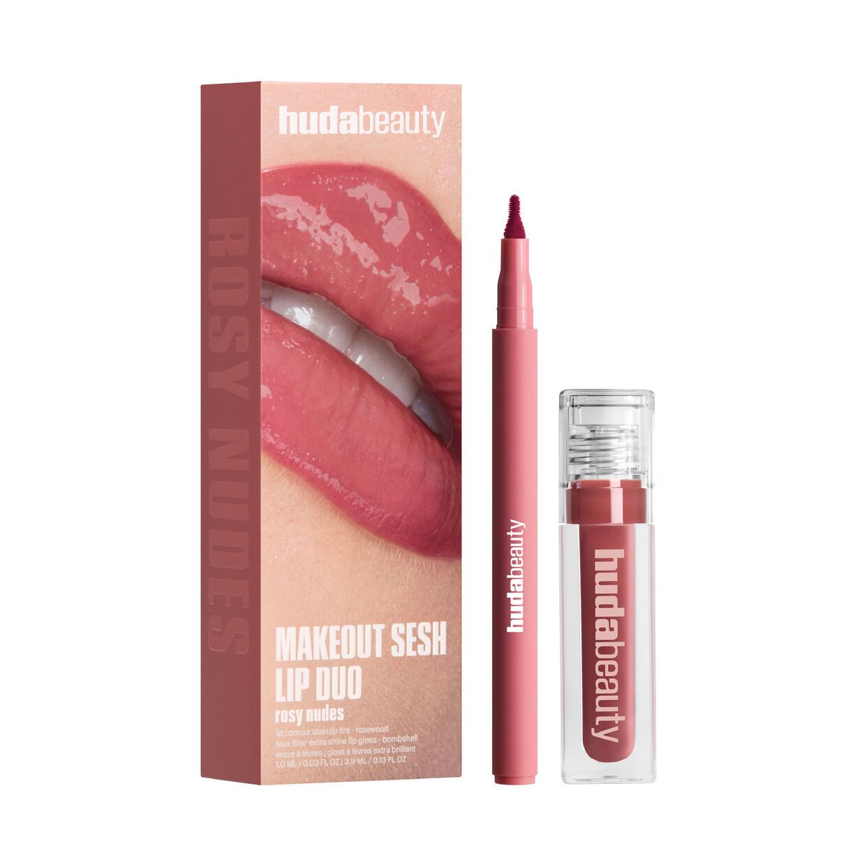 Hudabeauty - Makeout Sesh Lip Duo Rosy Nudes_0