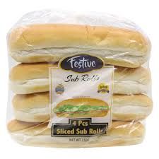 Festive sliced sub rolls 4pcs_0
