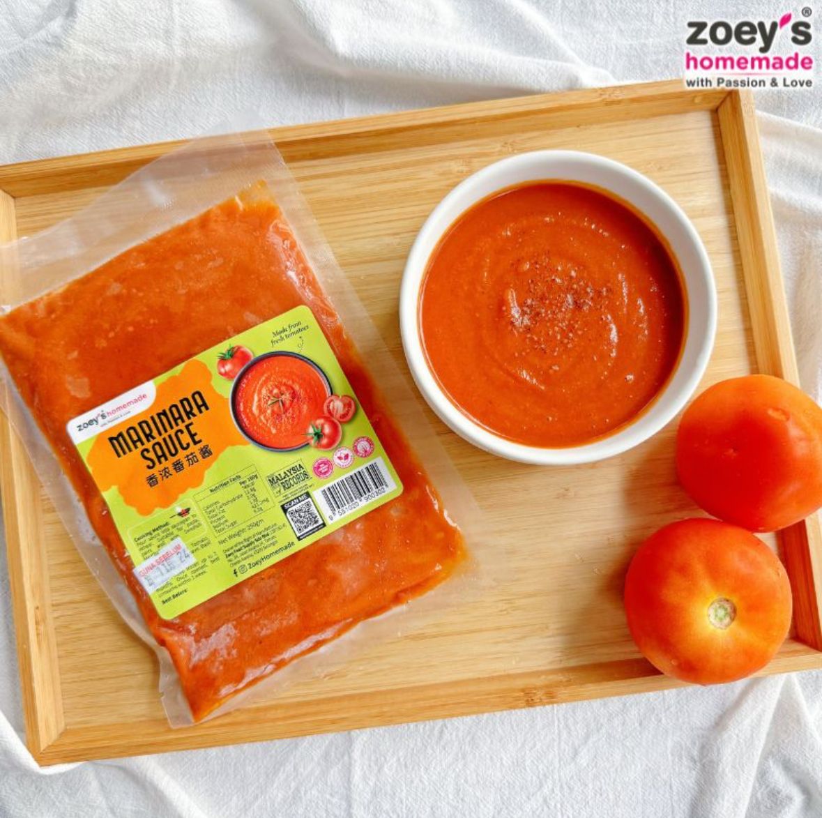 Zoey’s Marinara Sauce (±250g)_0