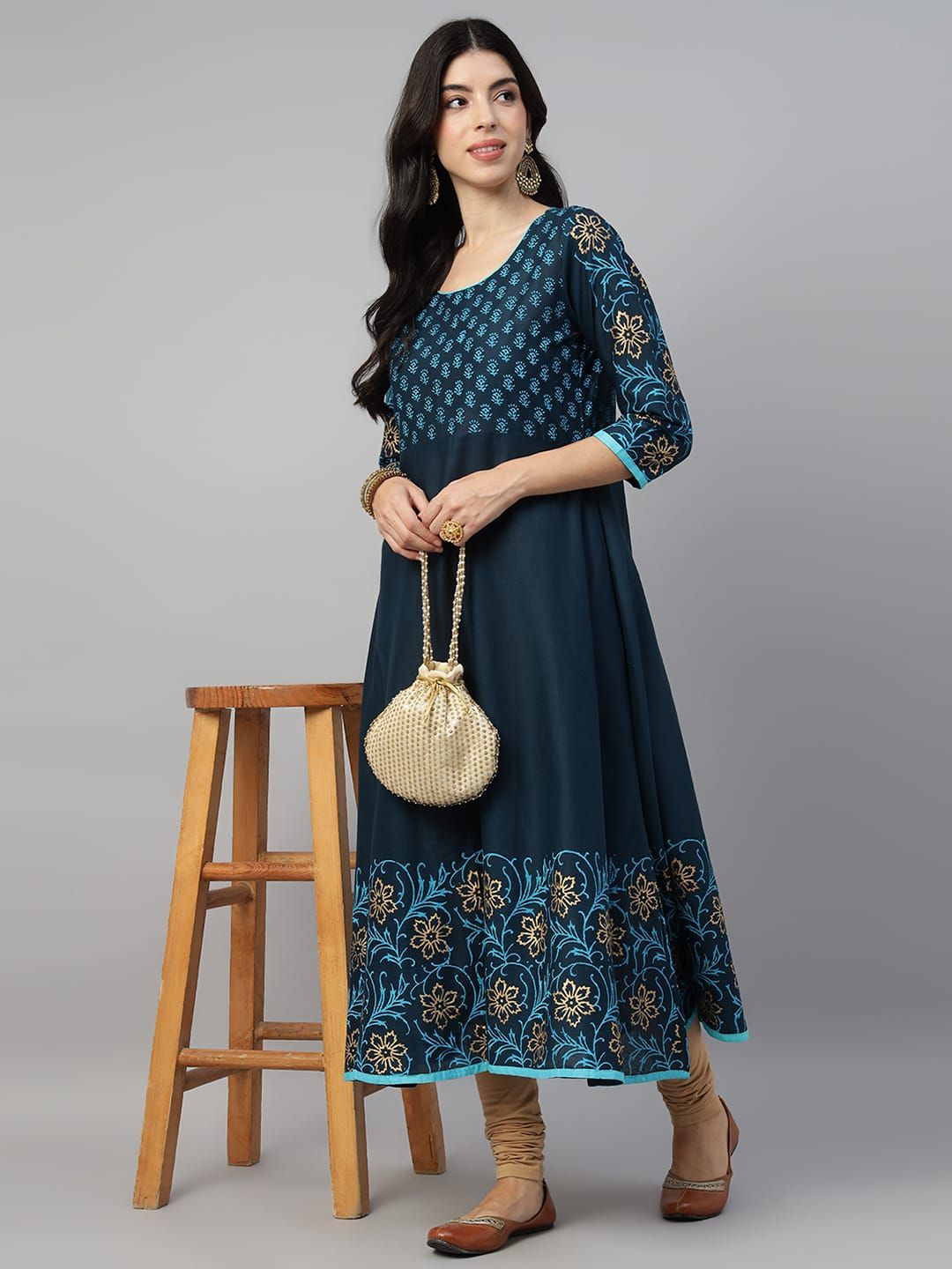 KAMS COTTON ANARKALI _0