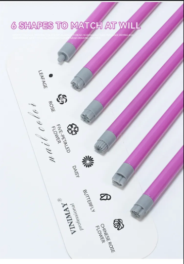 6 Pcs Vinimay Nail Art Stamping Pen_0