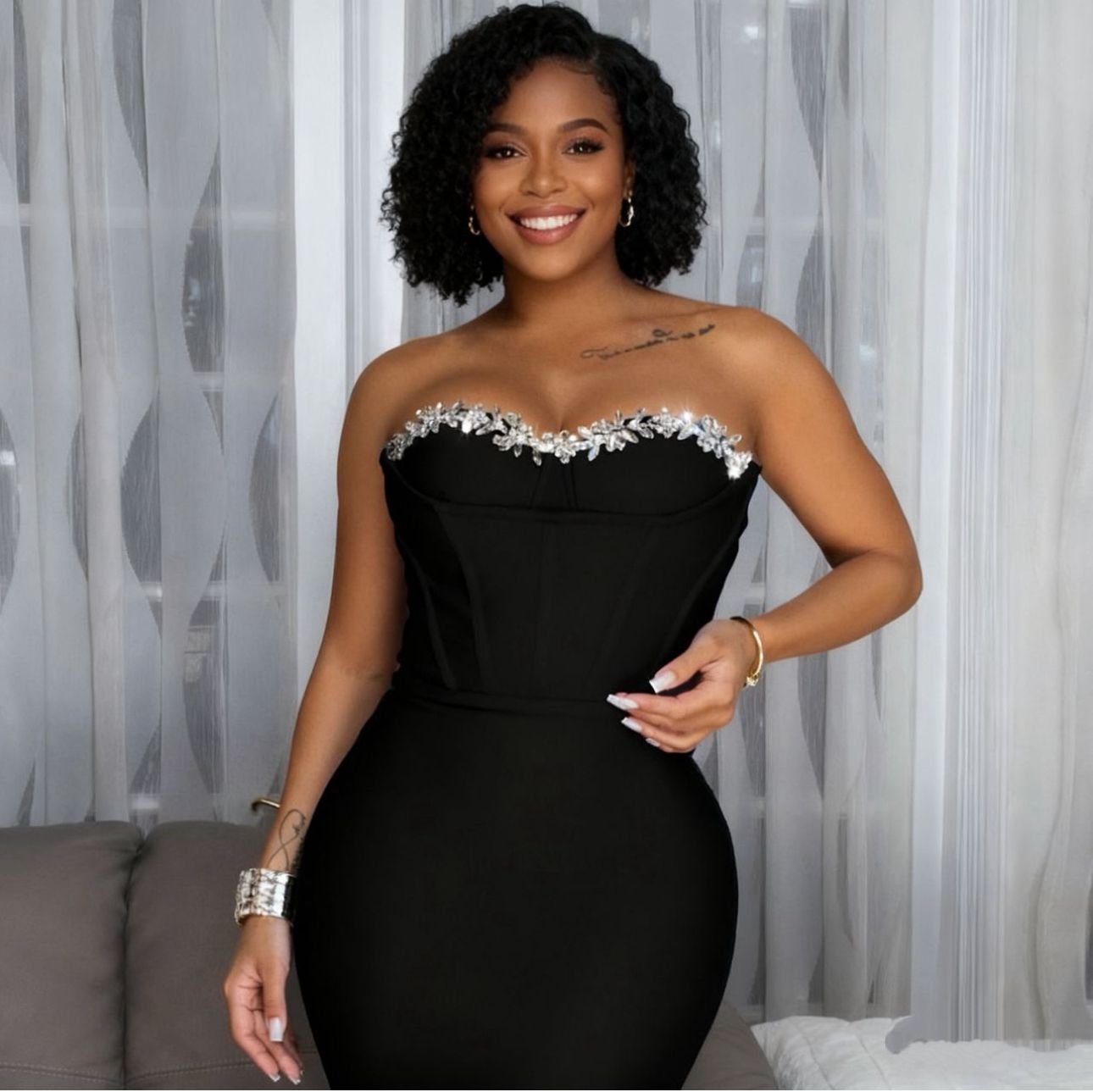 Crystal luxe corset dress_0