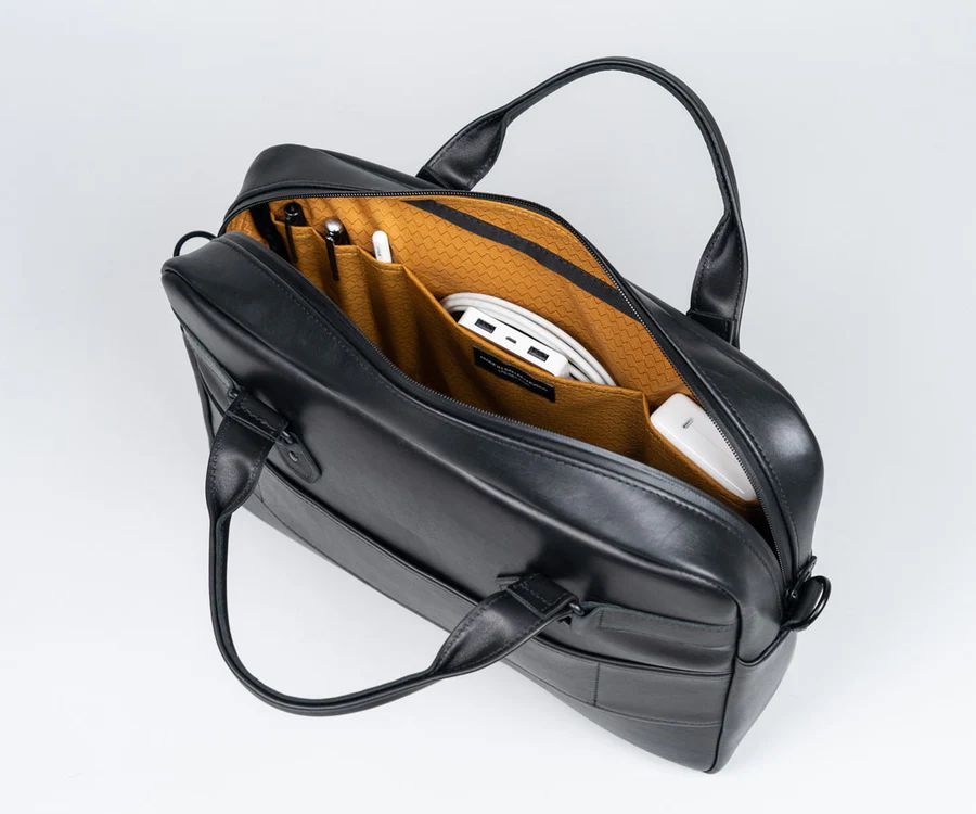 Black Genuine Leather bag_3