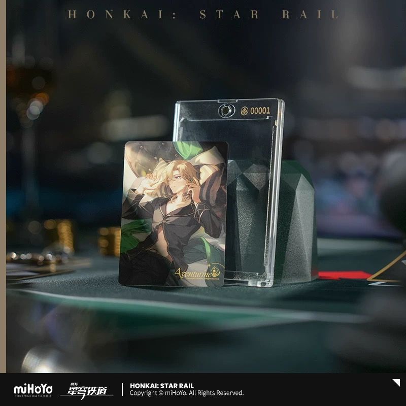 Honkai Star Rail Aventurine Hedge a Bet Collectible Card and Chip Set_1