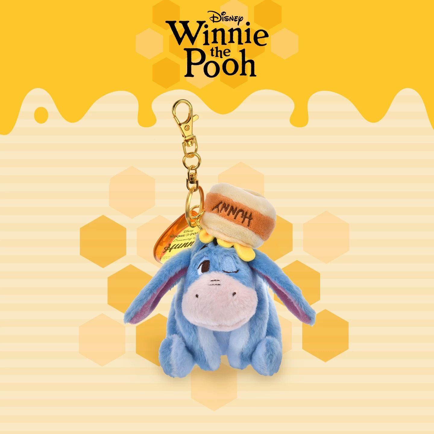 Disney Winnie the Pooh Honey Hunt Series Plush Keychain - Eeyore_0