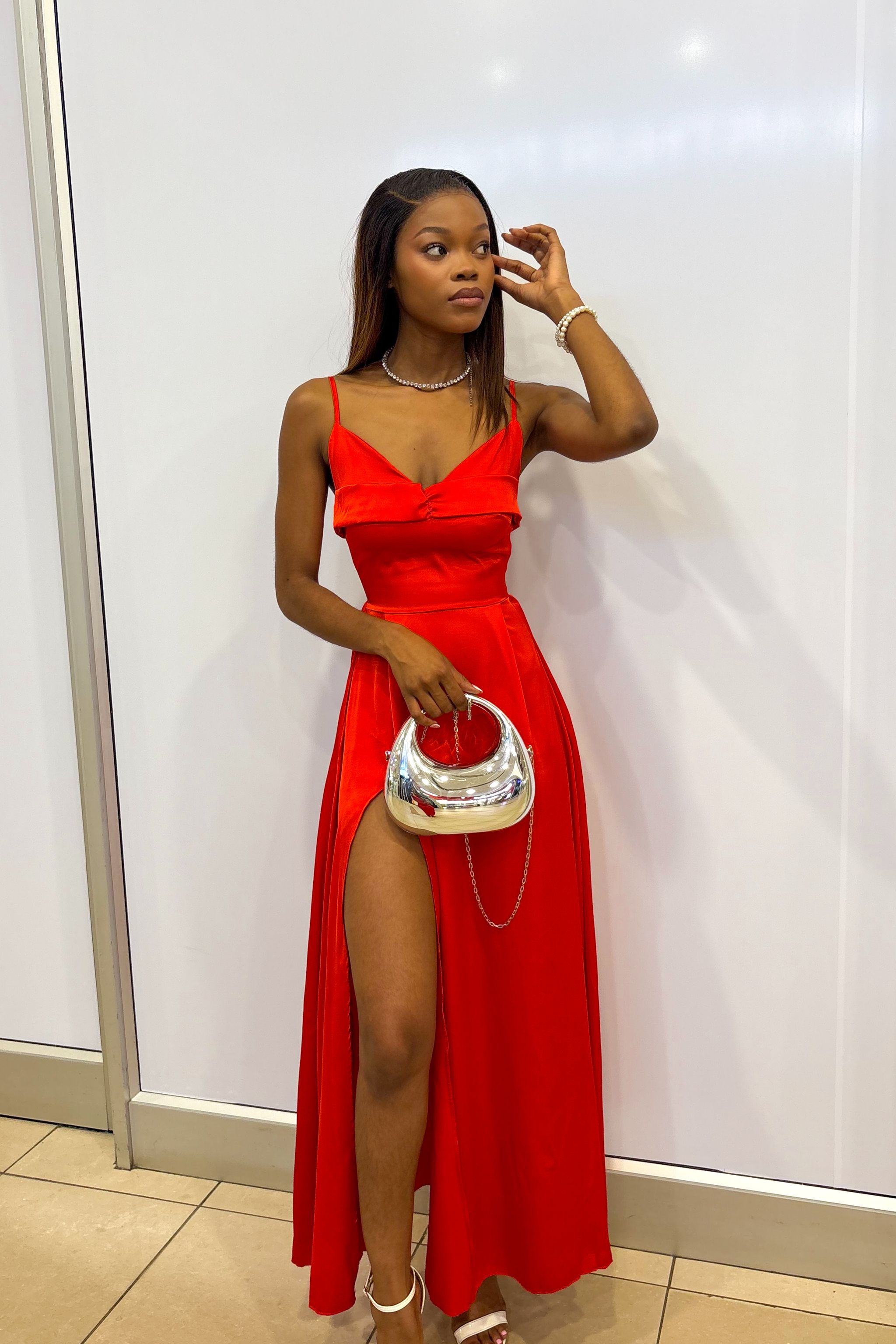 High slit Xmas dress_1