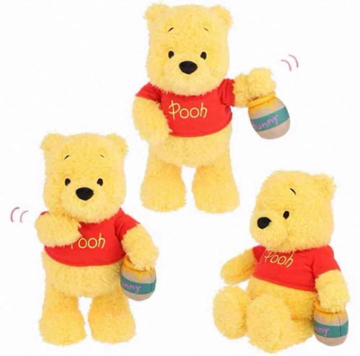 Tokyo Disney Resort Winnie the Pooh Posable Plush Doll with Honey Pot_0
