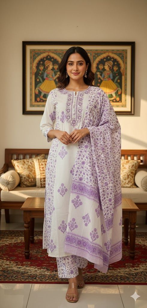 COTTON ANARKALI FULLSET_0