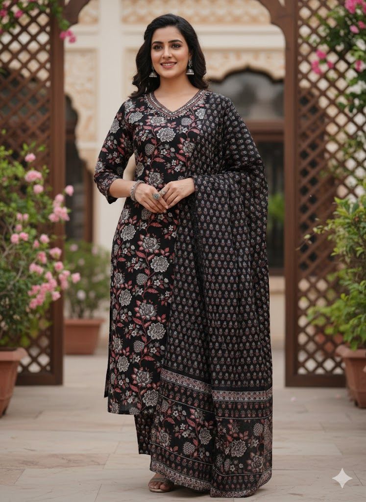 COTTON ANARKALI FULLSET_0