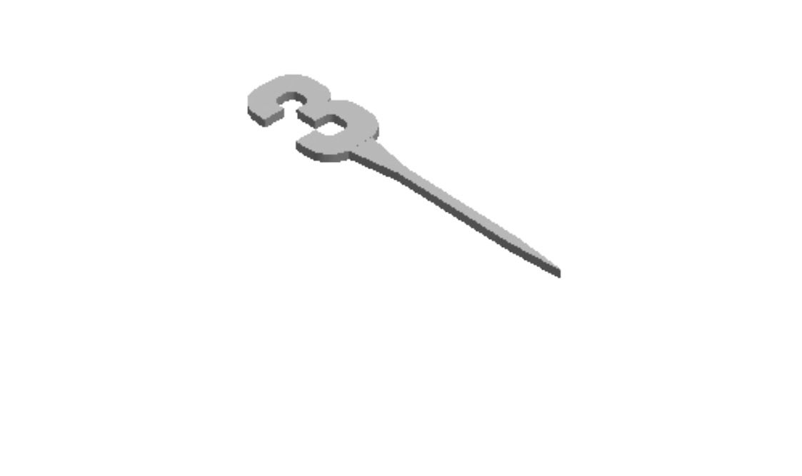 3 cake topper outline Cookie Cutter          _0