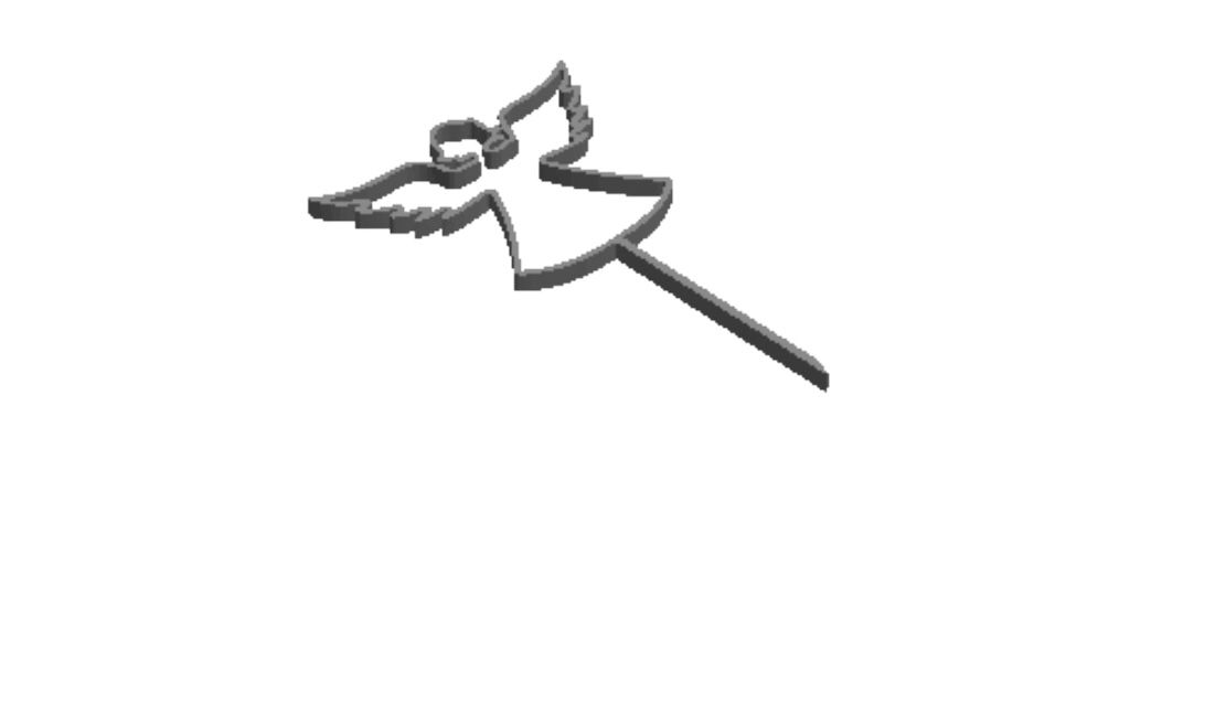 Cake topper 10 outline  Cookie Cutter       _0