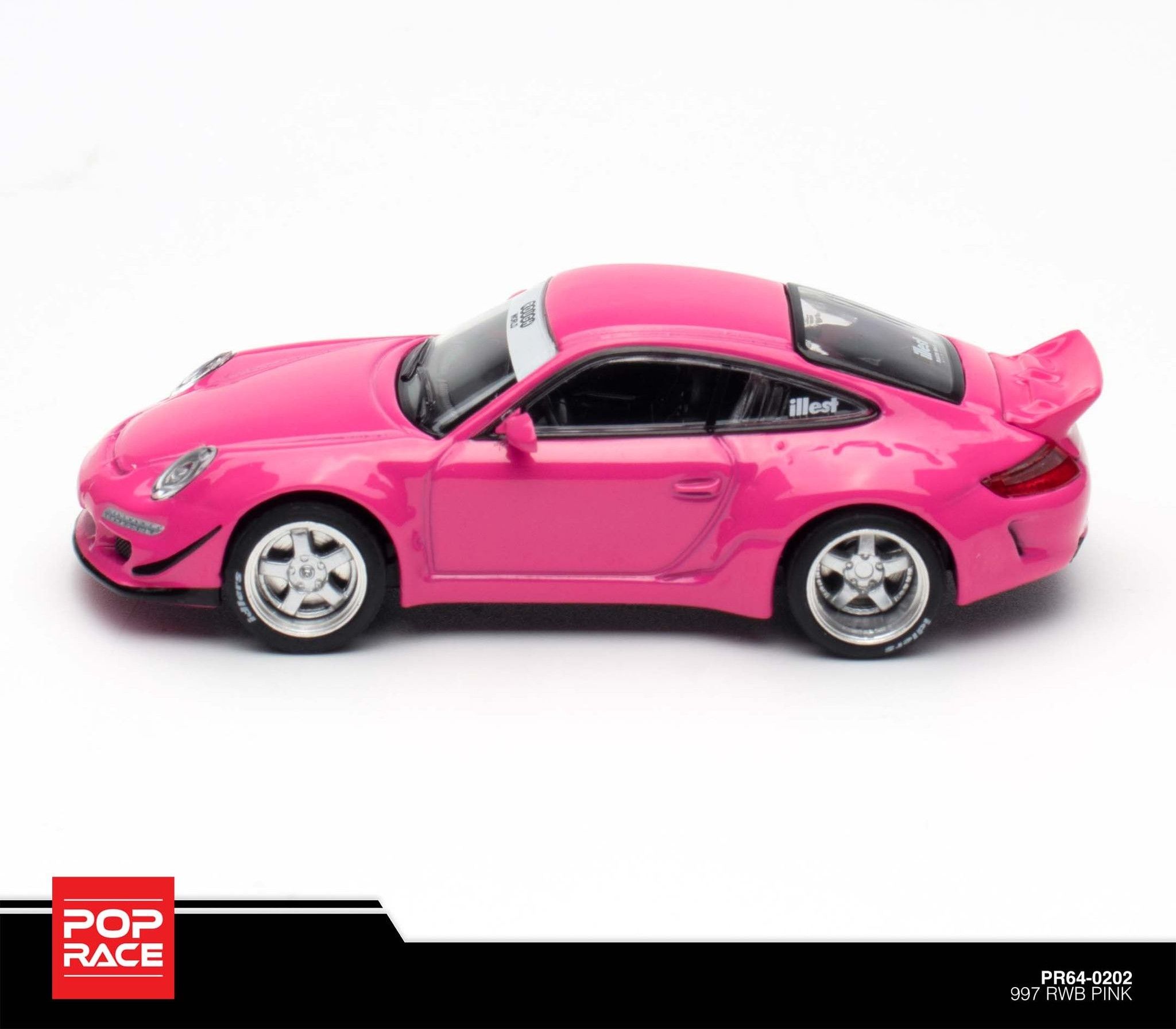 POP RACE MODEL 1/64 PORSCHE RWB 997 - PINK_5