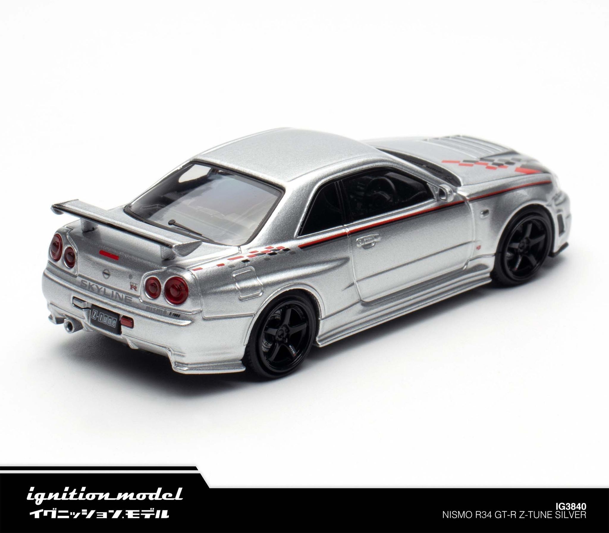 IGNITION MODEL 1/64 NISSAN SKYLINE GT-R (R34) NISMO Z-TUNE - SILVER_3
