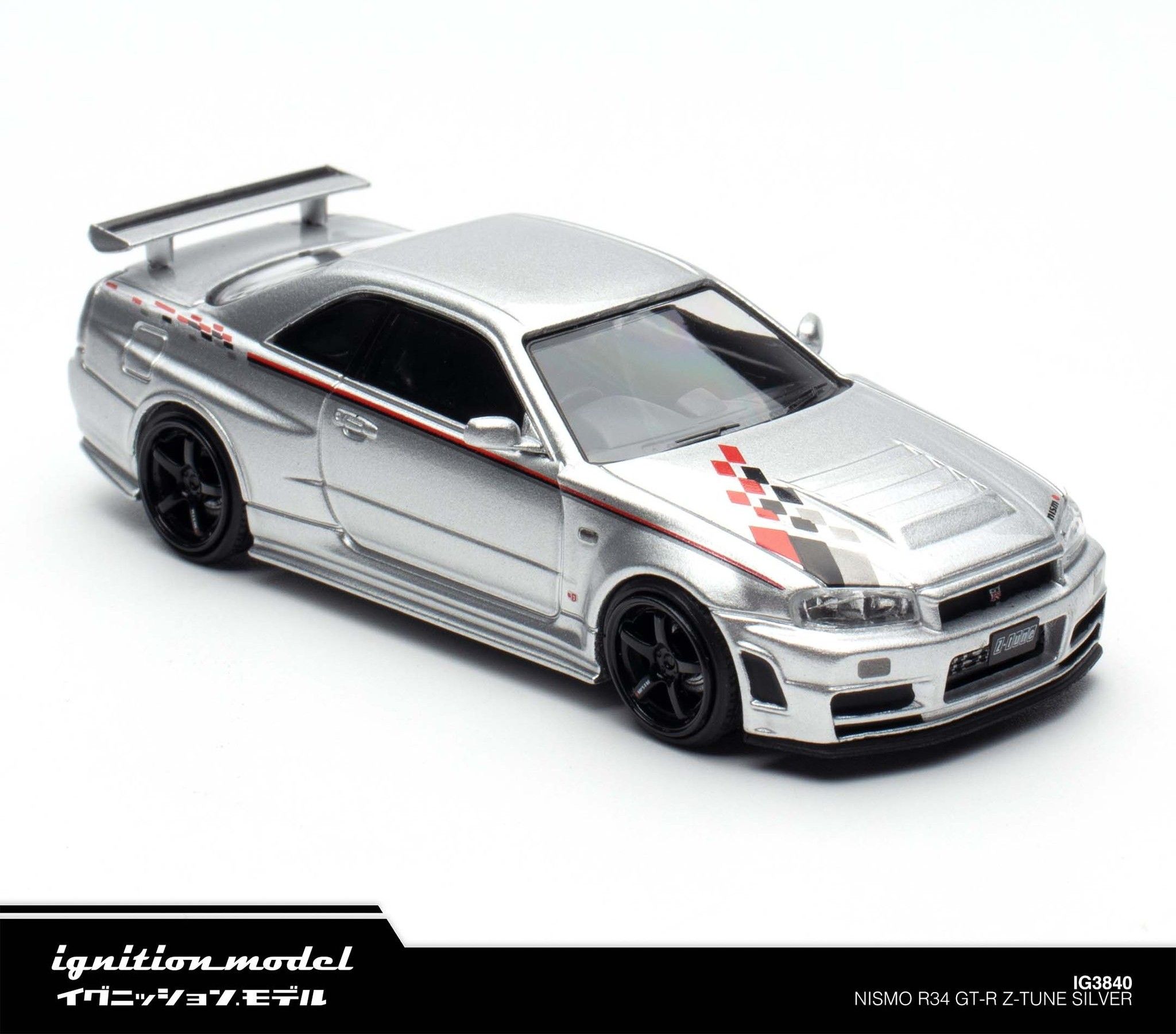IGNITION MODEL 1/64 NISSAN SKYLINE GT-R (R34) NISMO Z-TUNE - SILVER_2