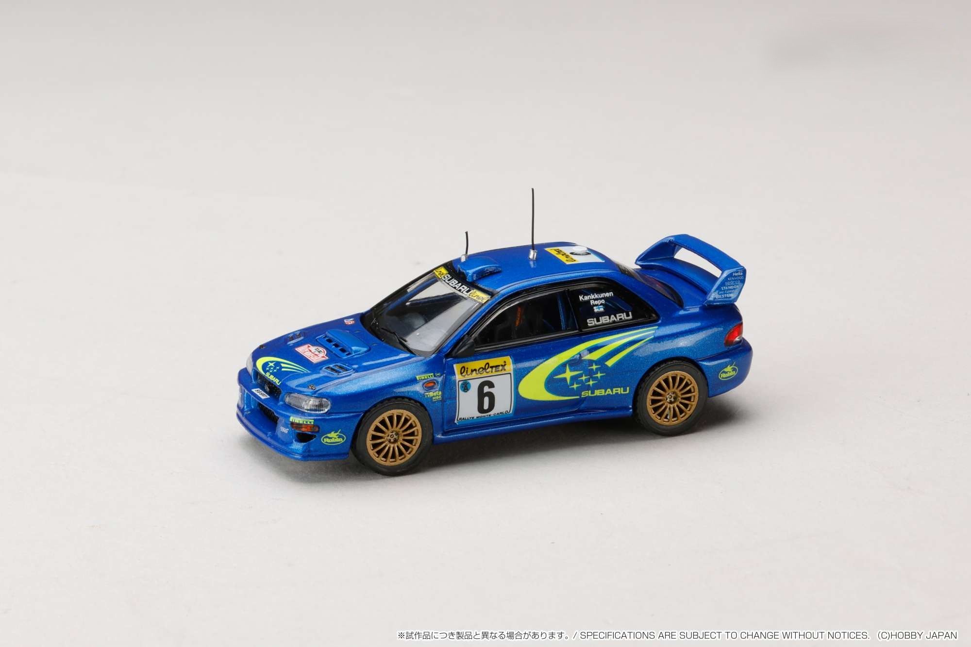 HOBBY JAPAN MODEL 1/64 SUBARU IMPREZA WRC 1999 MONTE CARLO_0