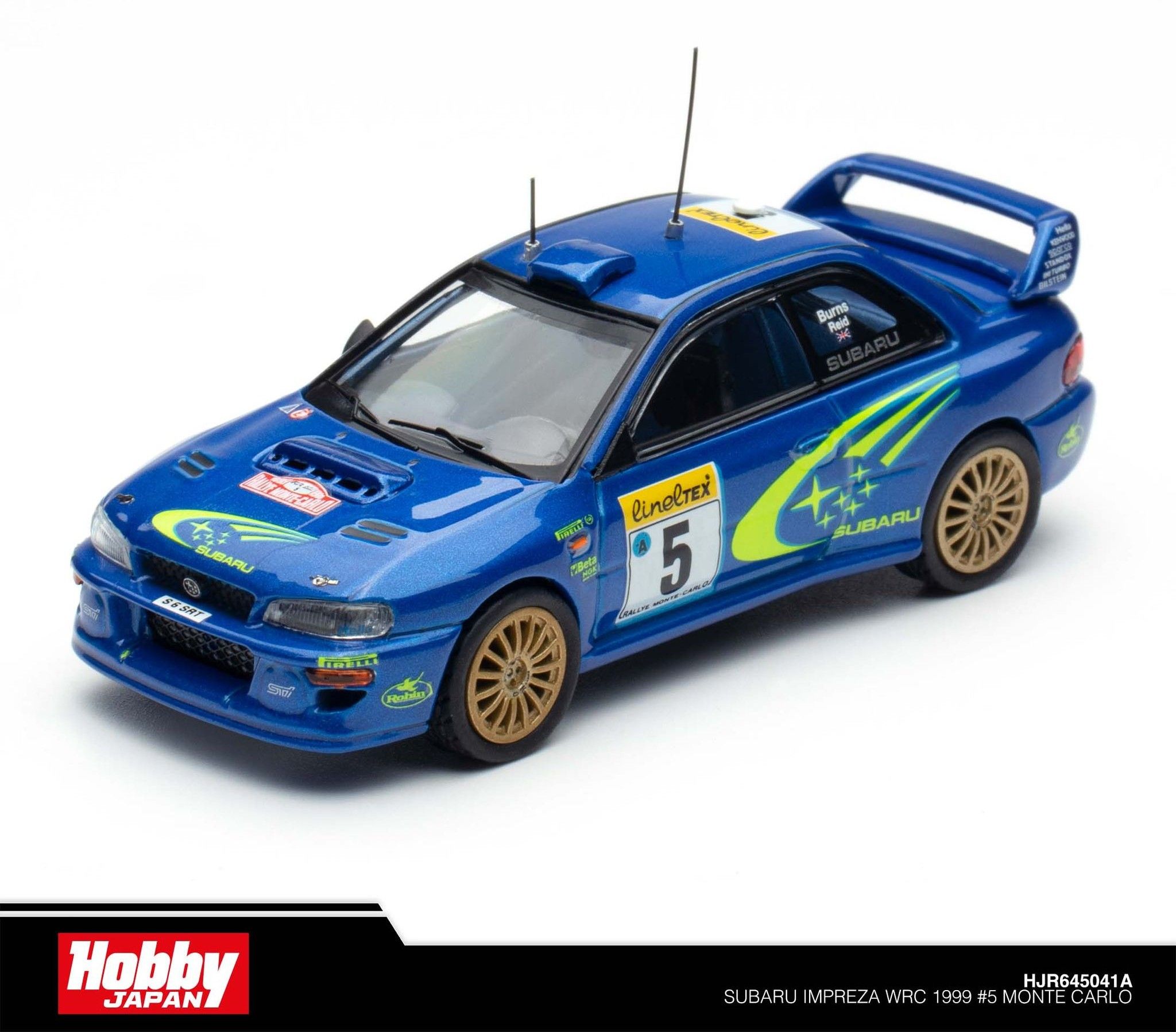 HOBBY JAPAN MODEL 1/64 SUBARU IMPREZA WRC 1999 MONTE CARLO_2