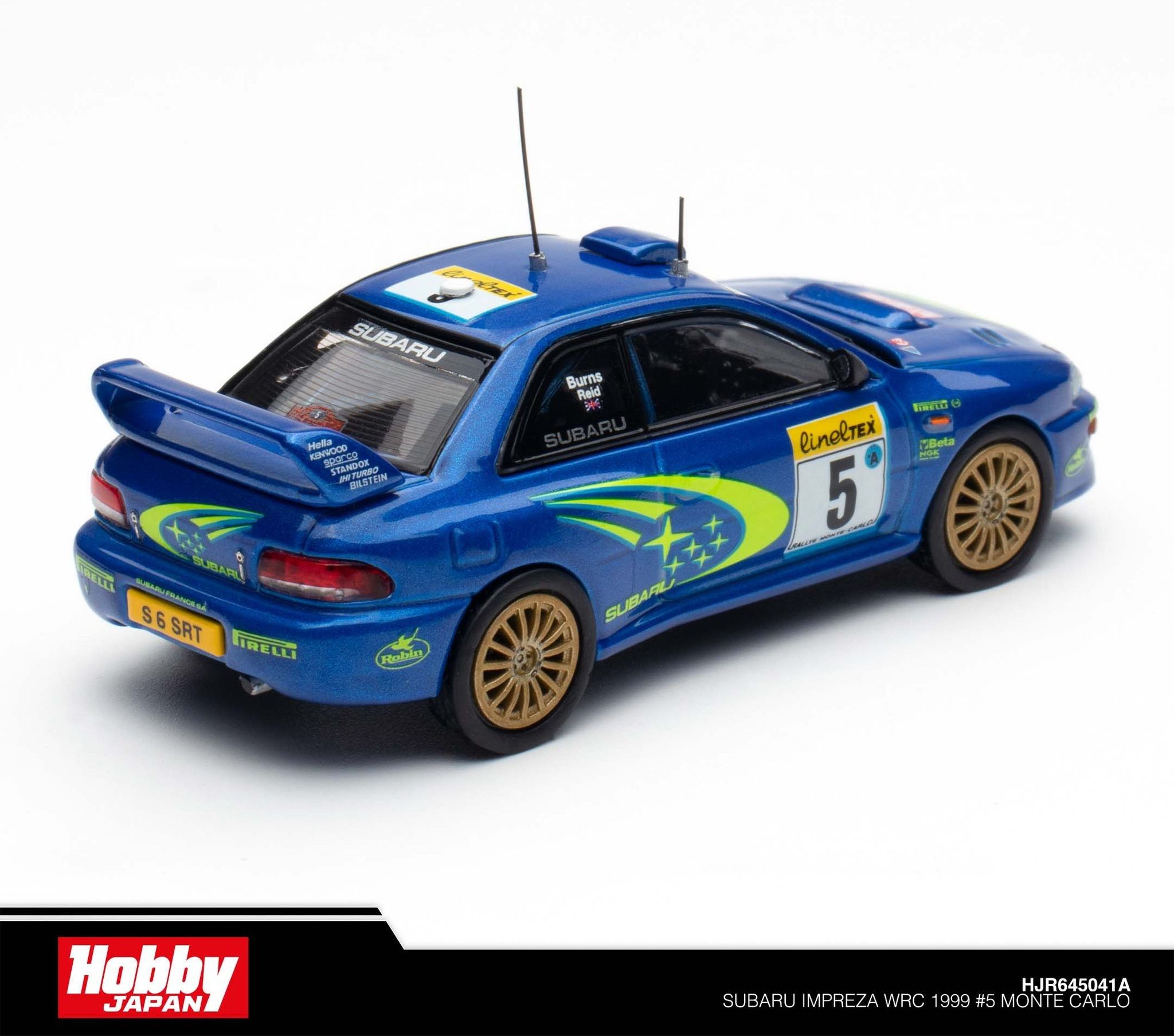 HOBBY JAPAN MODEL 1/64 SUBARU IMPREZA WRC 1999 MONTE CARLO_5