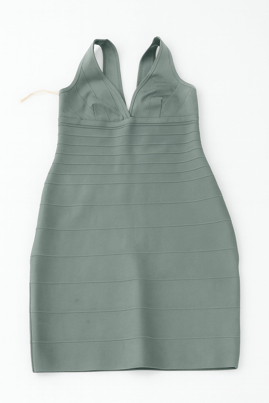 Vestido verde menta tipo bandage - Size L_0