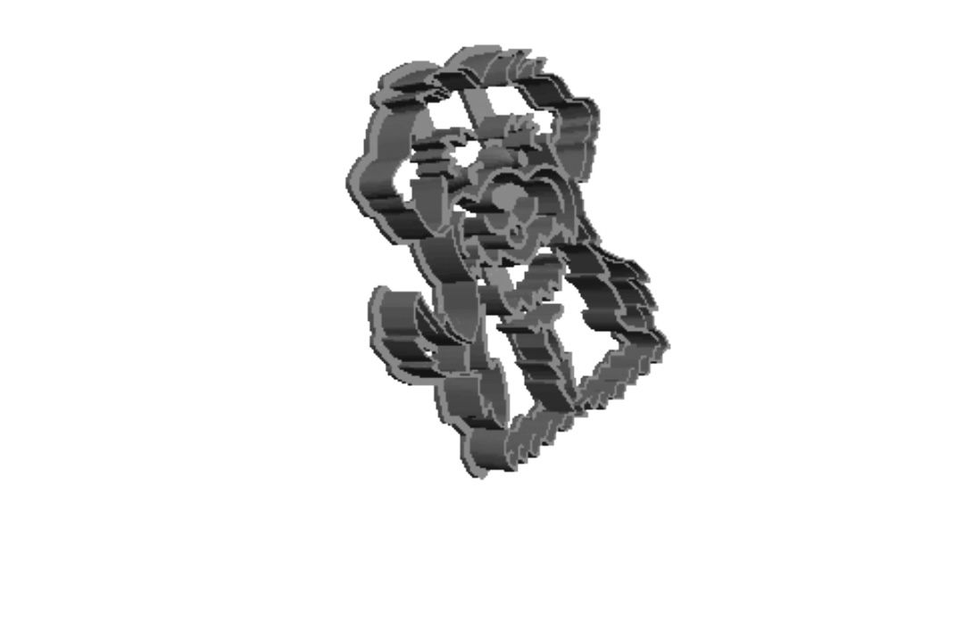 Cocka Poo outline Cookie Cutter     _0