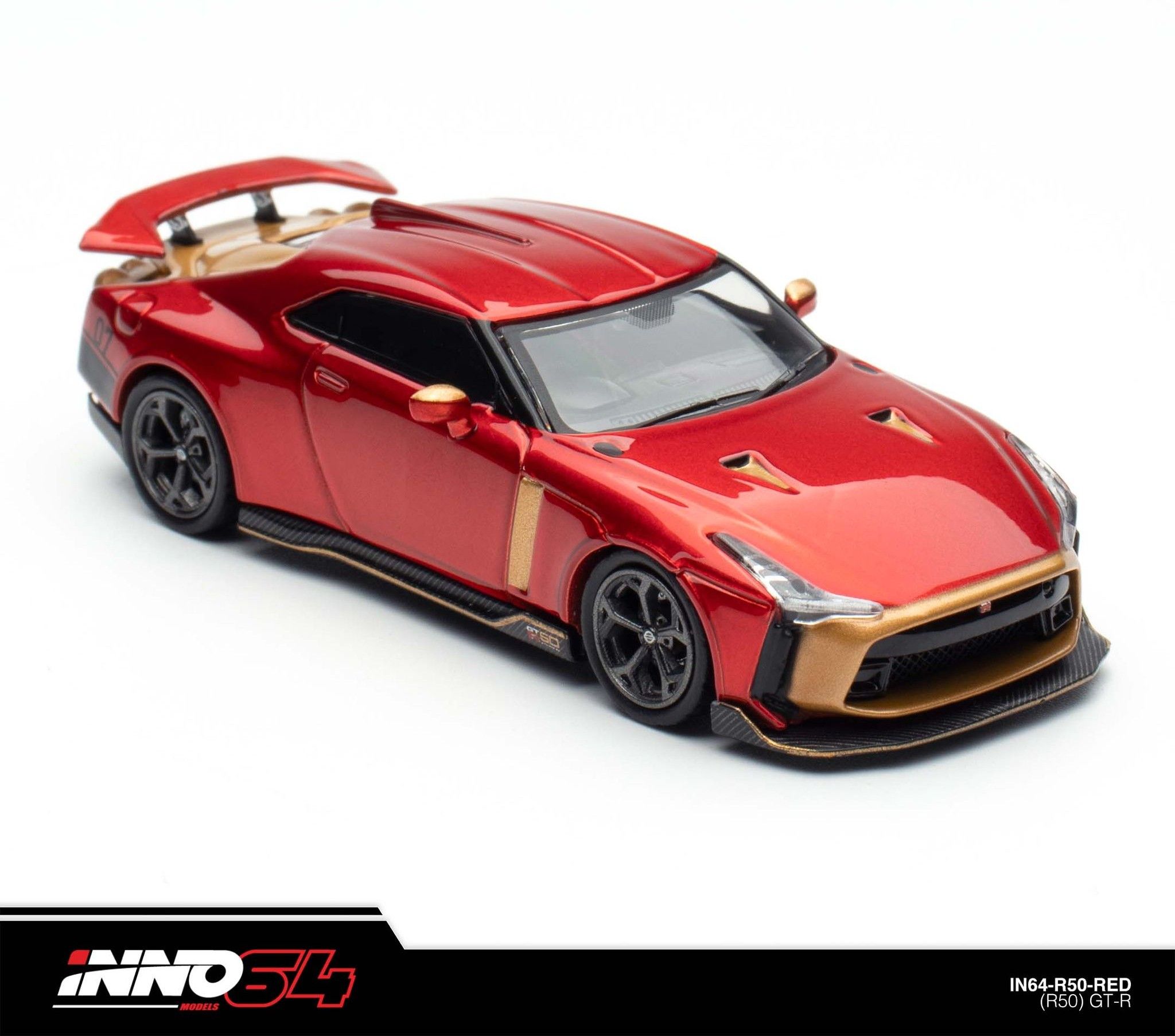 INNO MODEL 1/64 NISSAN SKYLINE R50 GT-R BY ITALDESIGN RED_2