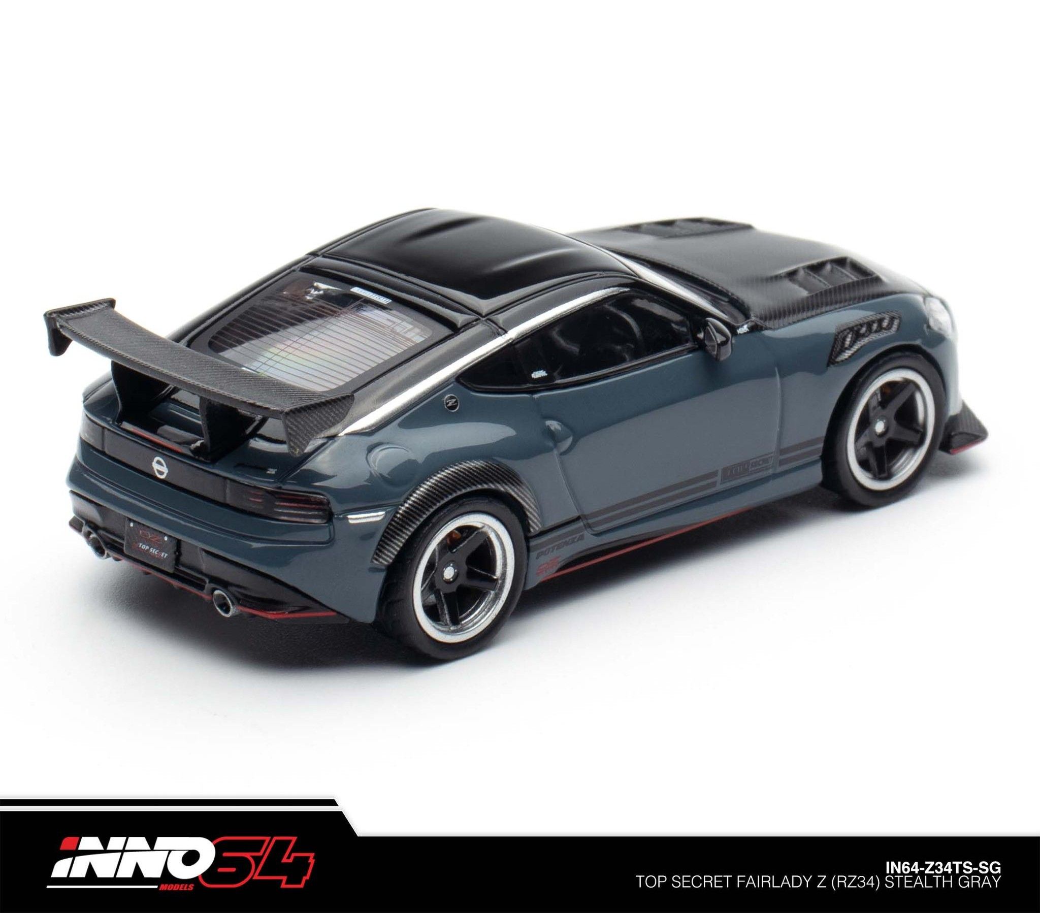 INNO MODEL 1/64 NISSAN FAIRLADY Z (RX34) TOP SECRET - STEALTH GRAY_3