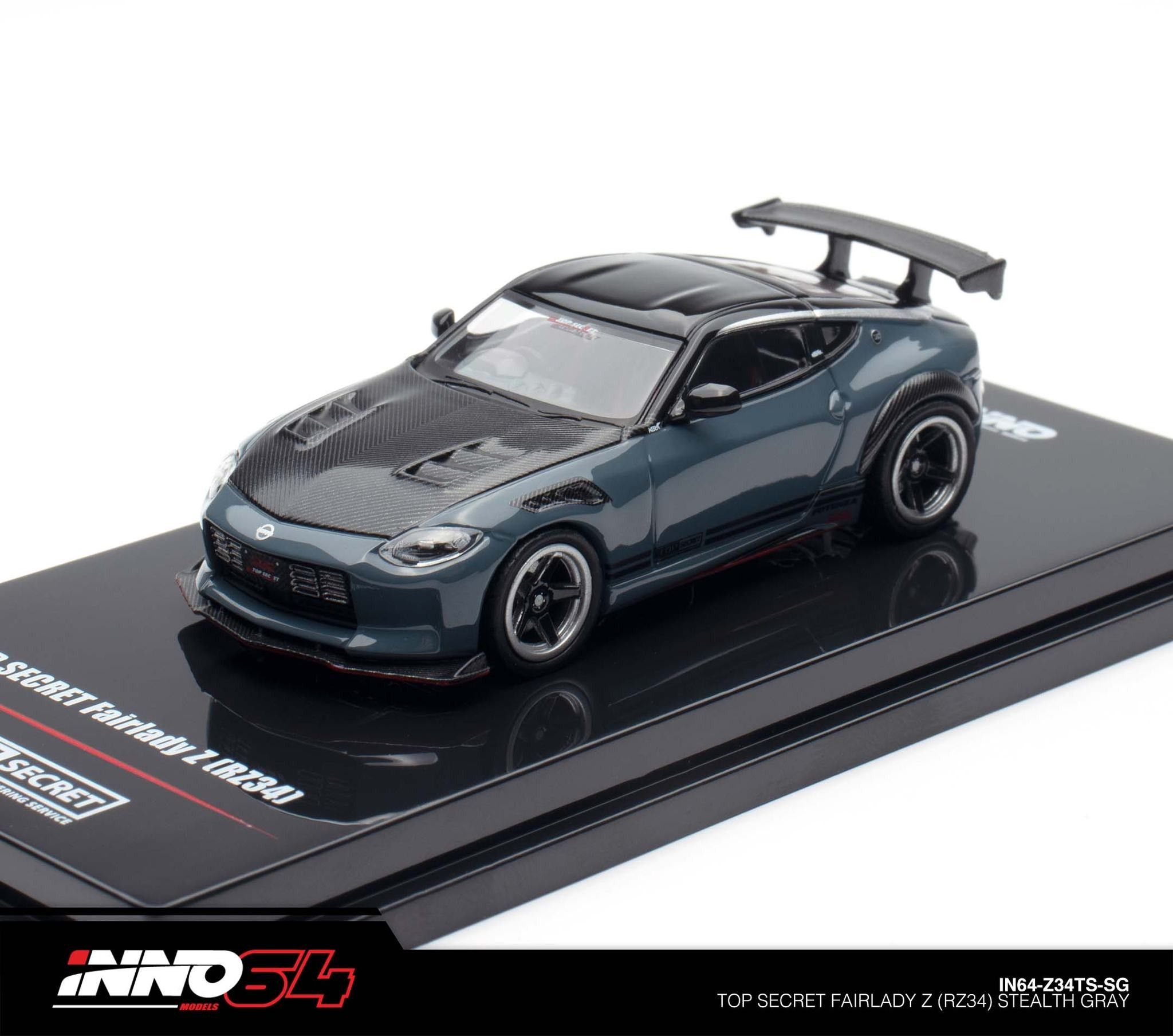 INNO MODEL 1/64 NISSAN FAIRLADY Z (RX34) TOP SECRET - STEALTH GRAY_6