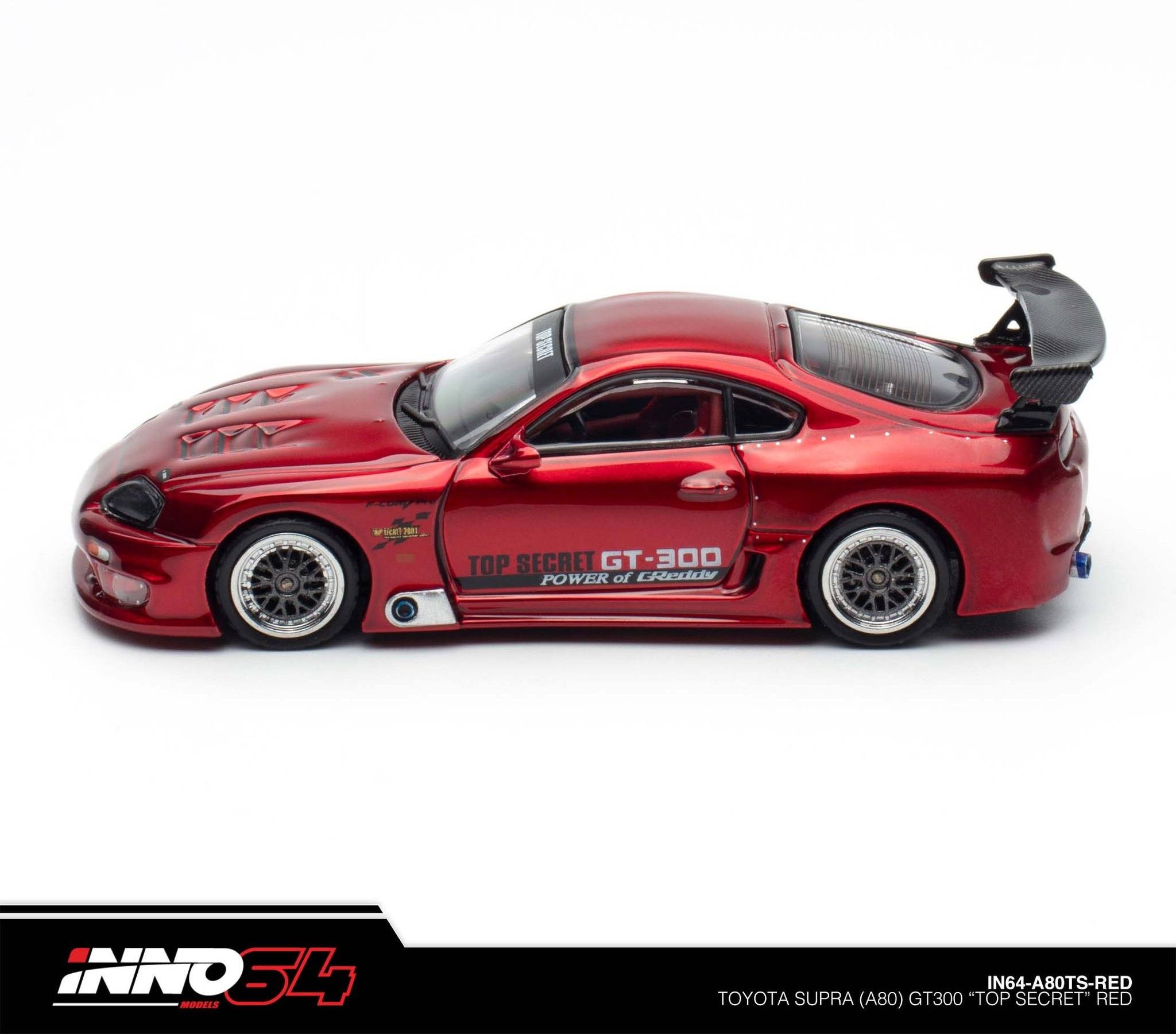 INNO MODEL 1/64 TOYOTA SUPRA (A80) TOP SECRET - RED_5