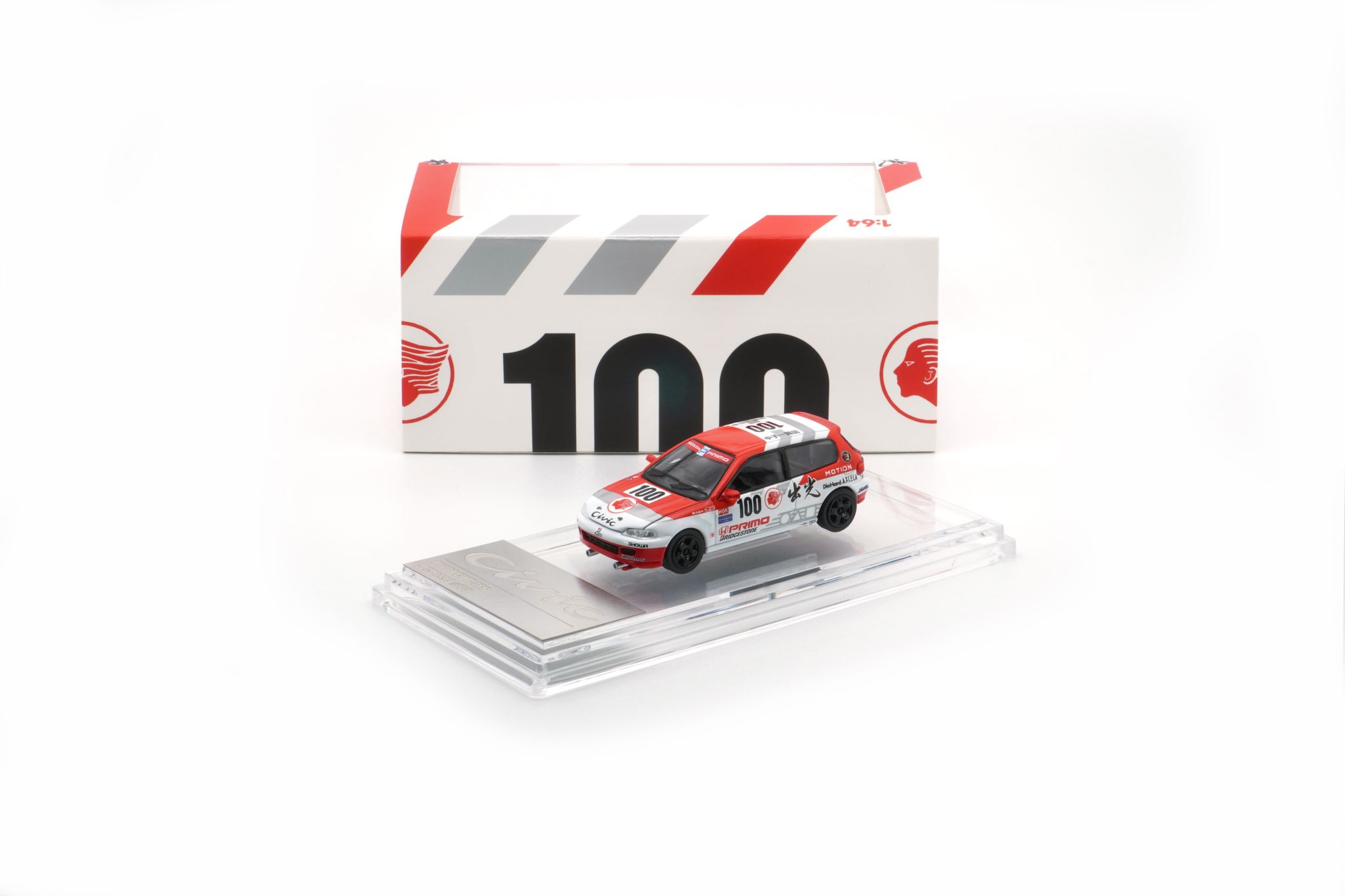 BMC MODEL 1/64 HONDA EG6 #100 JTCC 1993_6