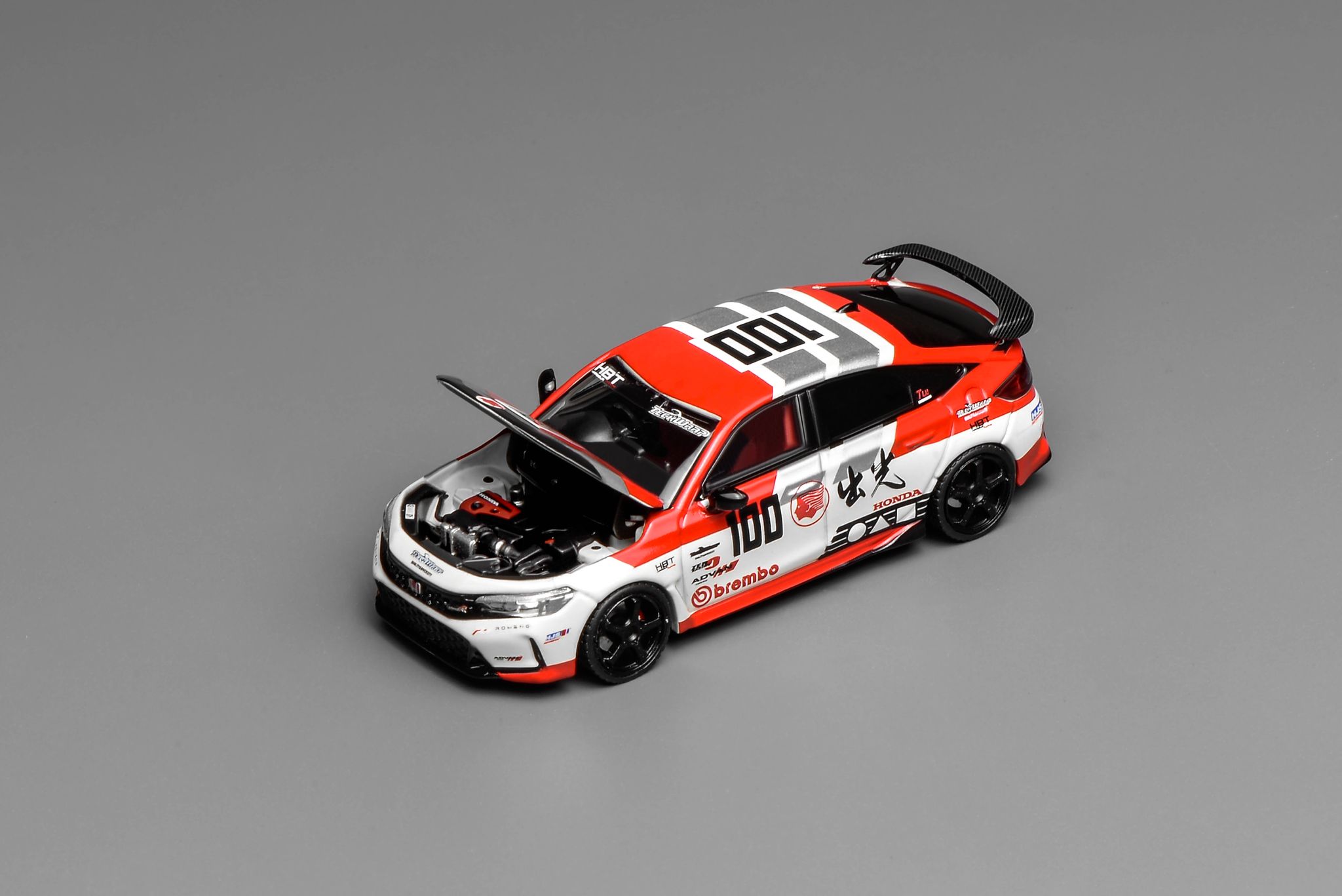 MOTOR HELIX MODEL 1/64 HONDA CIVIC TYPE-R (FL5) - IDEMITSU MOTION RED_1