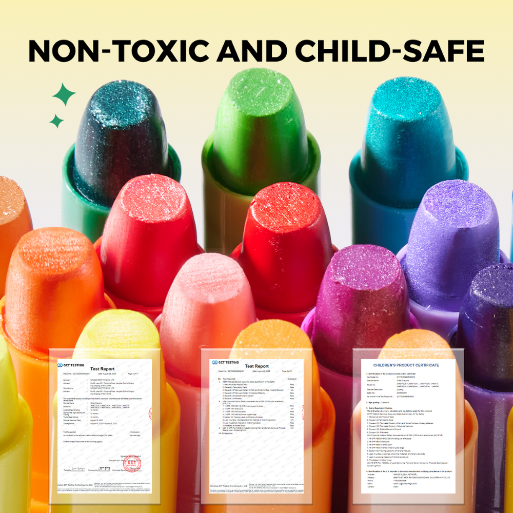 Jar Meló Twistable Silky Washable Glitter Crayons (24 Colours)_6