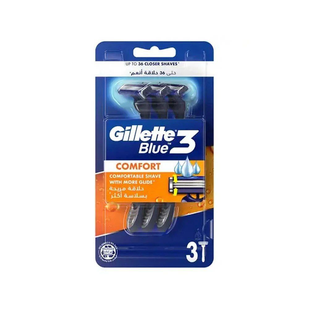  GILLETTE BLUE 3 COMFORT 3 PCS جيليت بلو 3 كومفورت 3 قطع _0