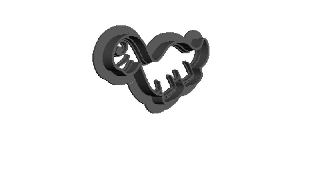 Cartoon Dino Cookie Cutter         _0