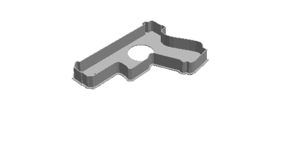 Gun 1 outline Cookie Cutter  _0