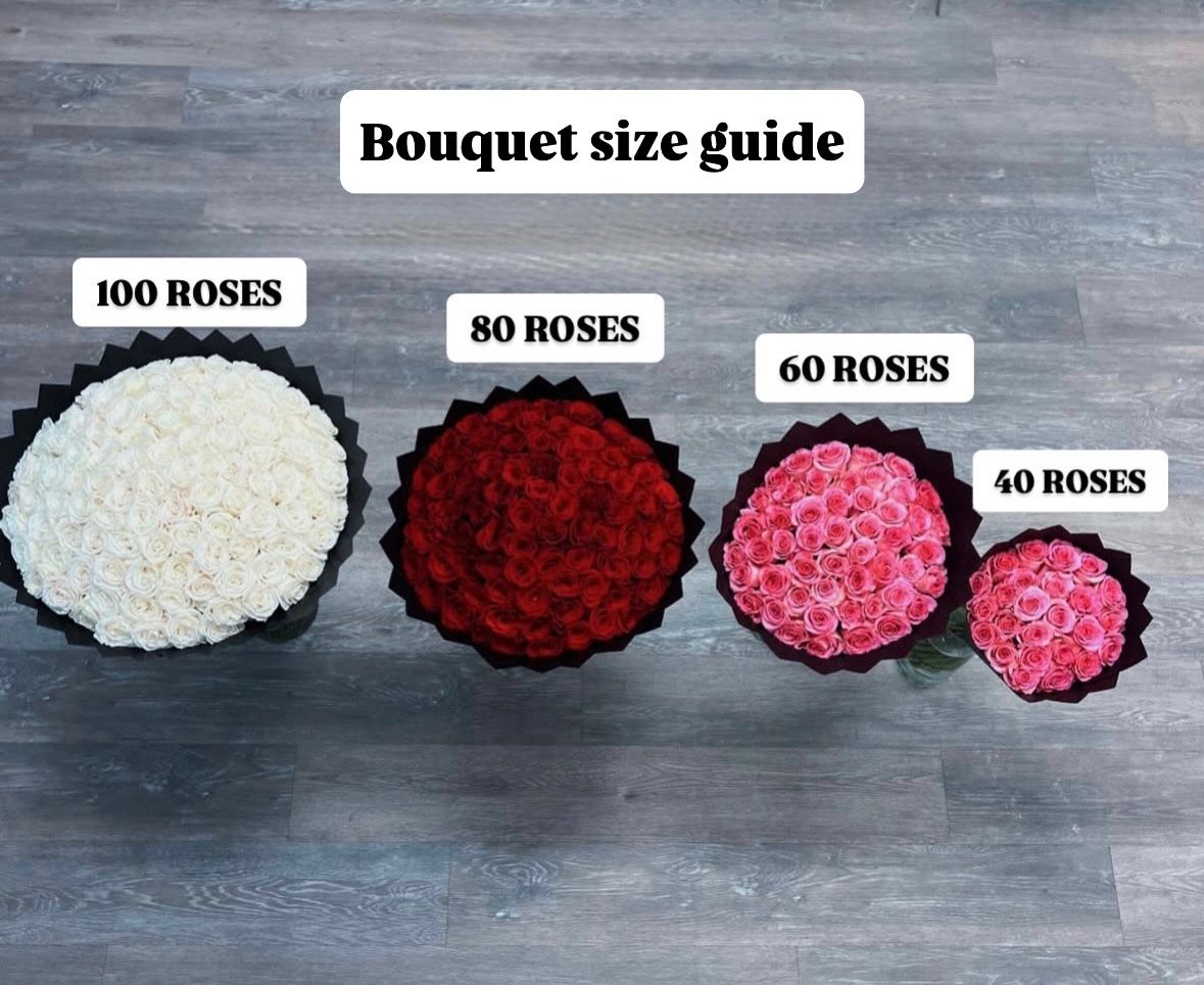 Pink Rose Bouquets With Initial & Baby’s Breath/Gyp _3