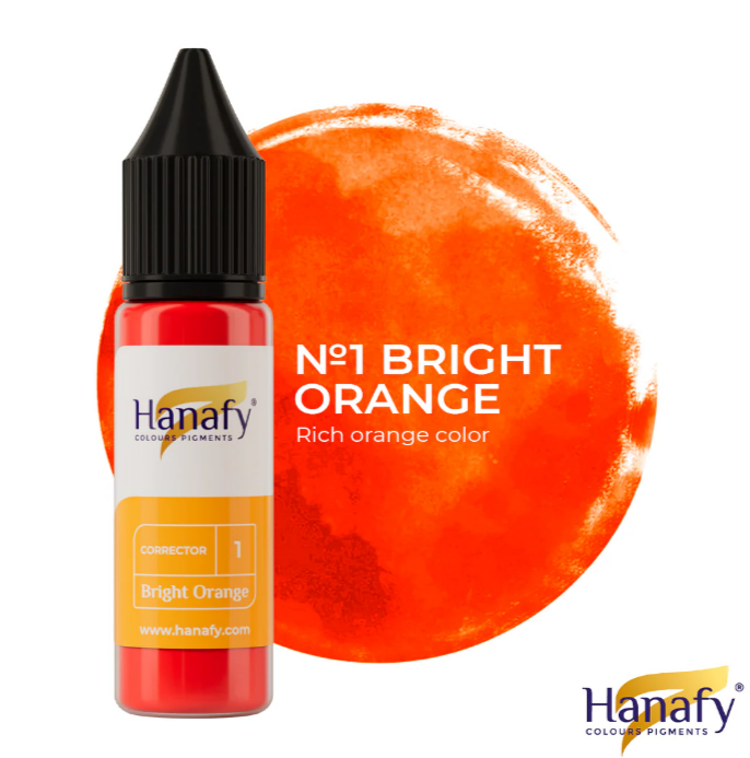 Bright Orange Corrector - Hanafy Eyebrows Pigment 15ML_0