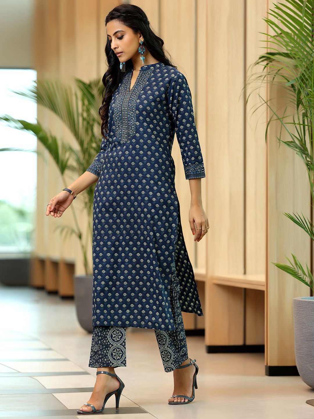 PRE ORDER - Pure Cotton Women Printed Kurta with Salwar & Dupatta_1