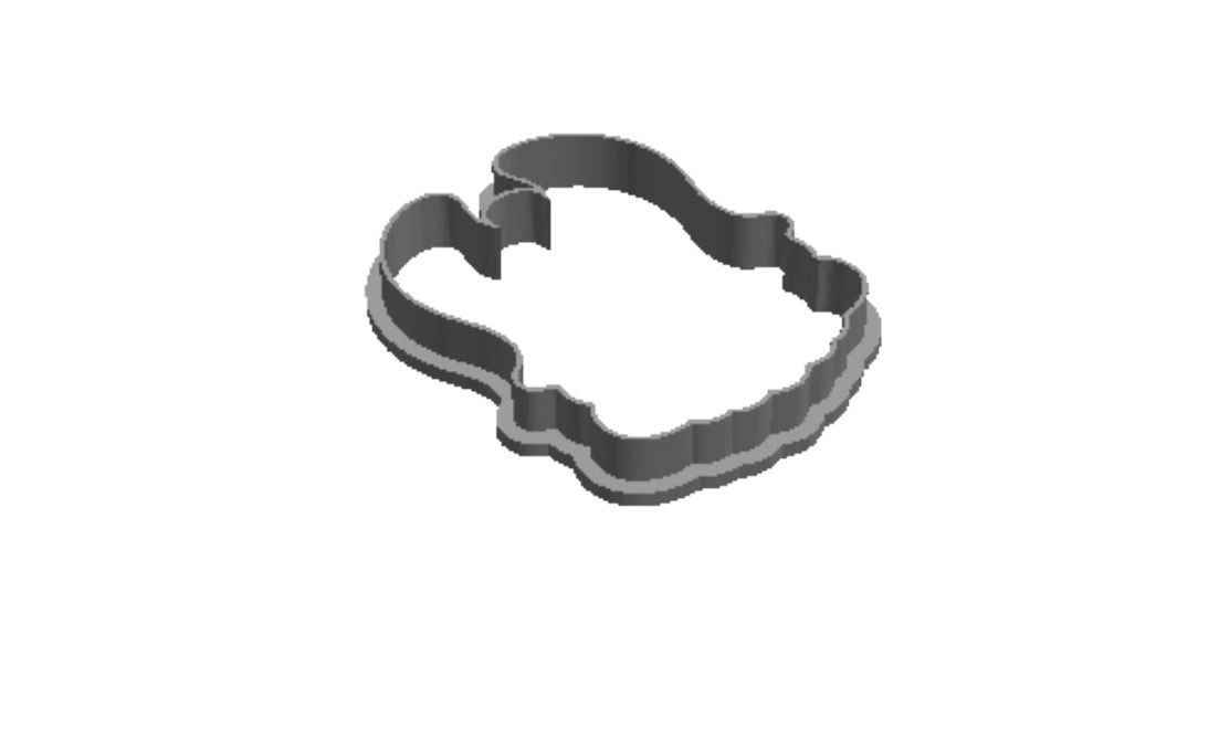 Angel 2 , 2 in 1 outline Cookie Cutter   _0