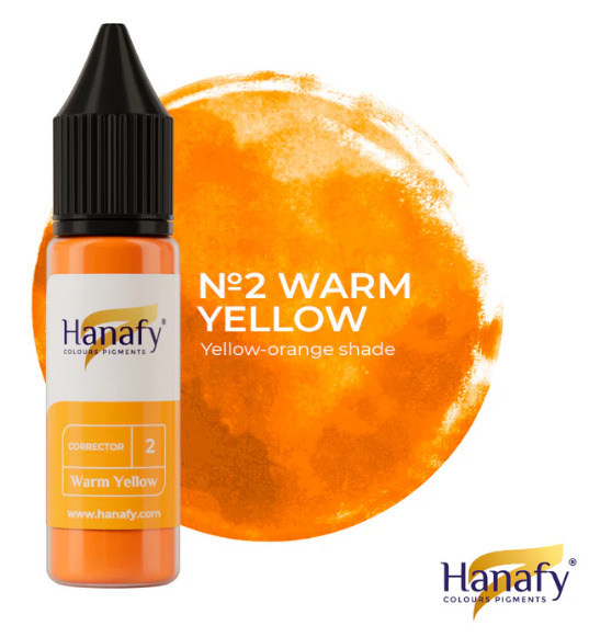 Warm Yellow Corrector N2 - Hanafy Colours Pigments 15 ML_0