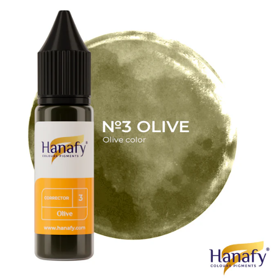Warm Olive Corrector N3 - Hanafy Colours Pigments 15 ML_0