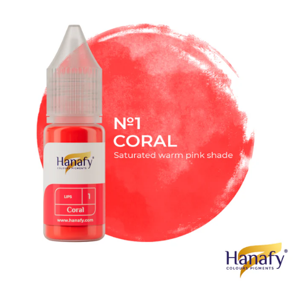 Basic Lips Line - N1-Coral - Hanafy Colours Pigments 10ML_0