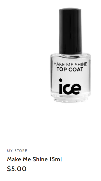 Make Me Shine Top Coat - Ice Nail Care 15ML_0